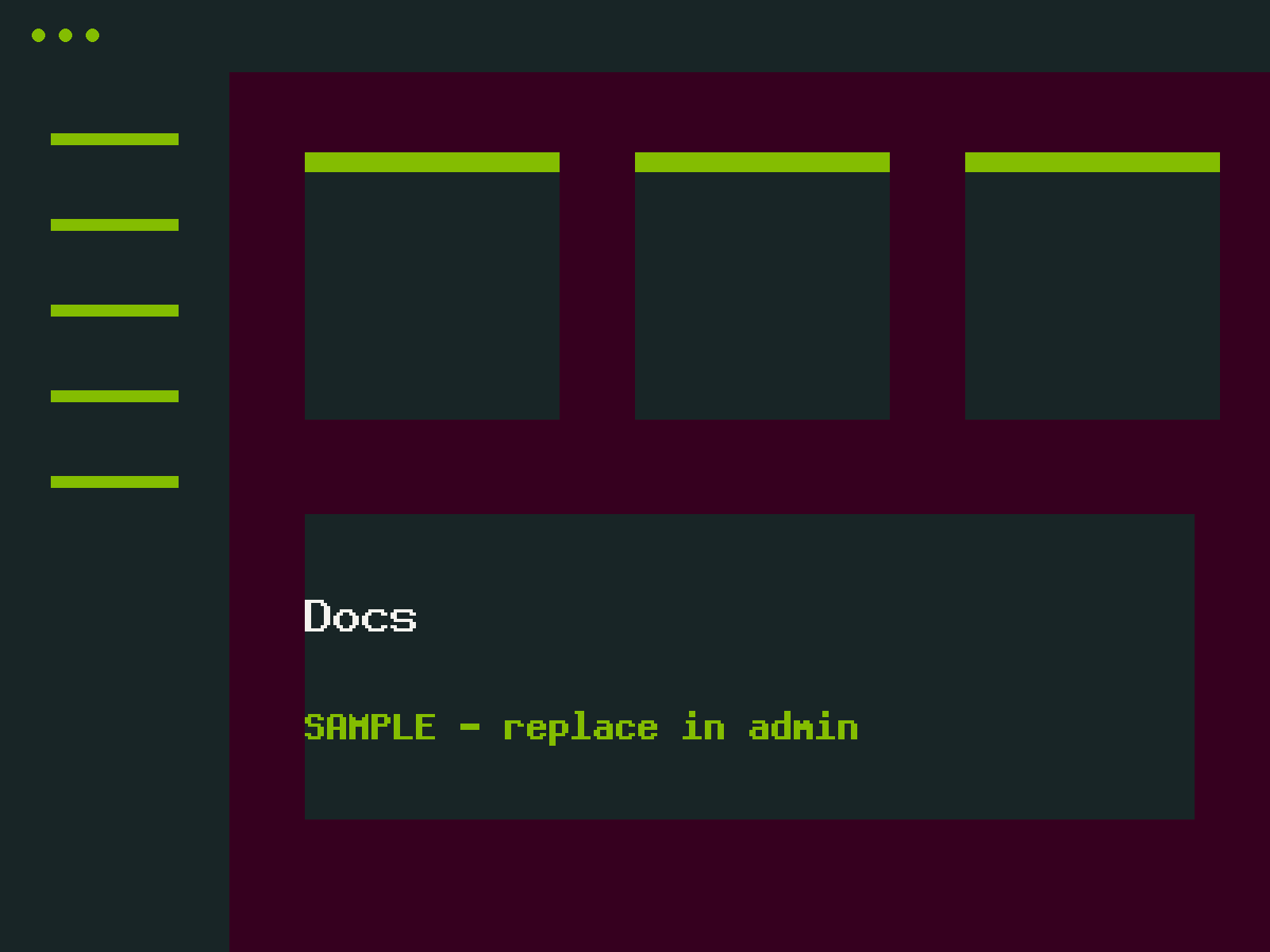 Documentation page showing a component beside its usage rules.